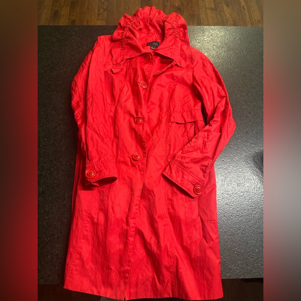 Tribal Women’s Red Button-Up Jacket Red Sz 6